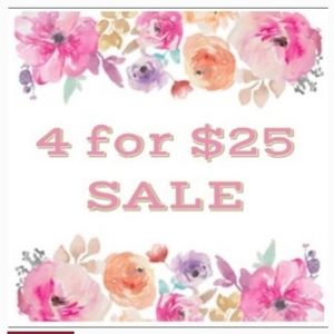 All items marked 4/$25